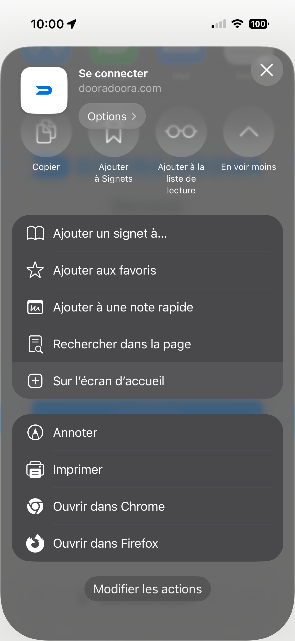 installer application DOORA DOORA étape 2